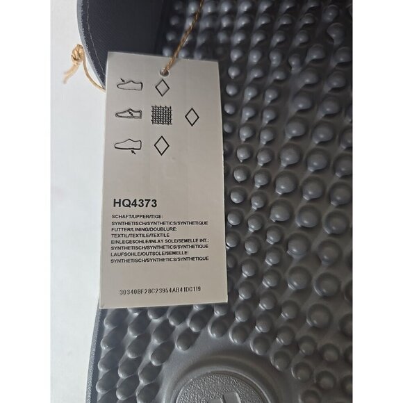 Adidas Adissage NIB Slides Sandal Grey & White Men\'s Size 17 New HQ4373